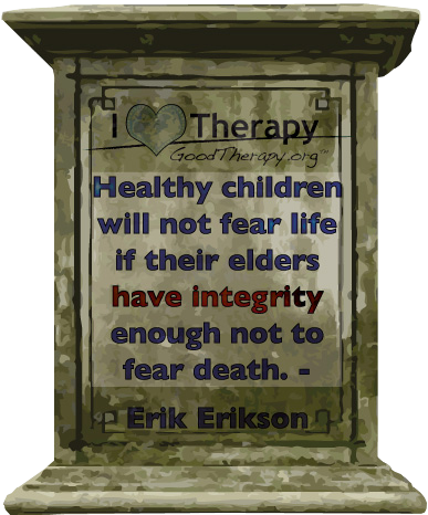Quote on not fearing death by Erik Erickson
